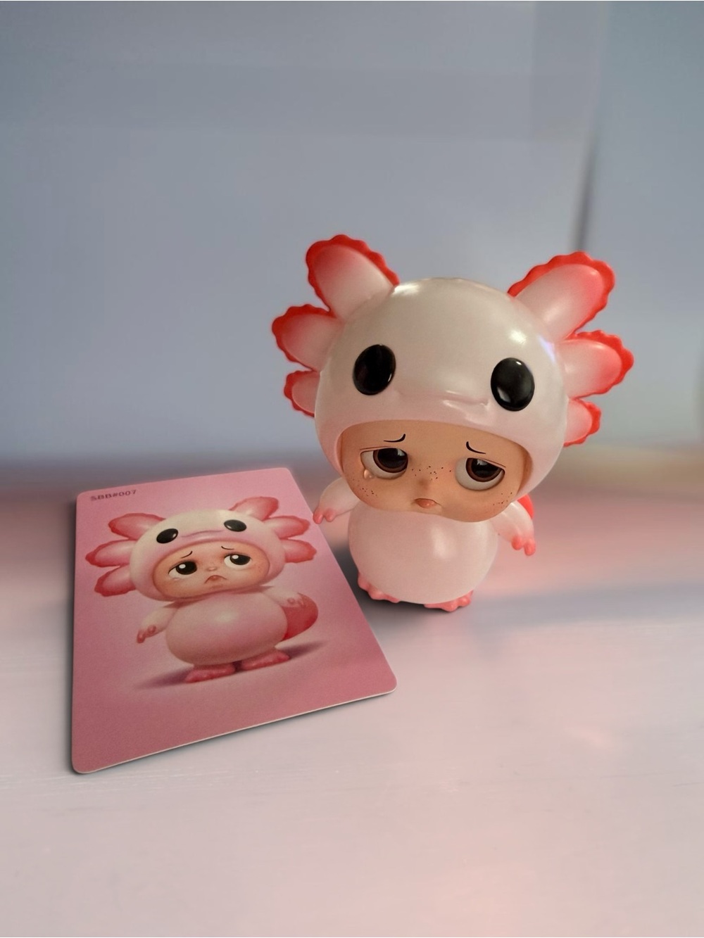Sad Baby by STARBOX Cute Pink Axolotl Baby Figure Kids Toy Open Box New